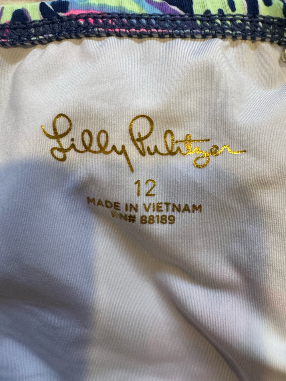 Lilly Pulitzer Bobby Rashguard Set in Oyster Bay Navy You've Been Spotted Sz 12 - Picture 6 of 8
